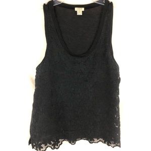 J.Crew Sleeveless Lace Top